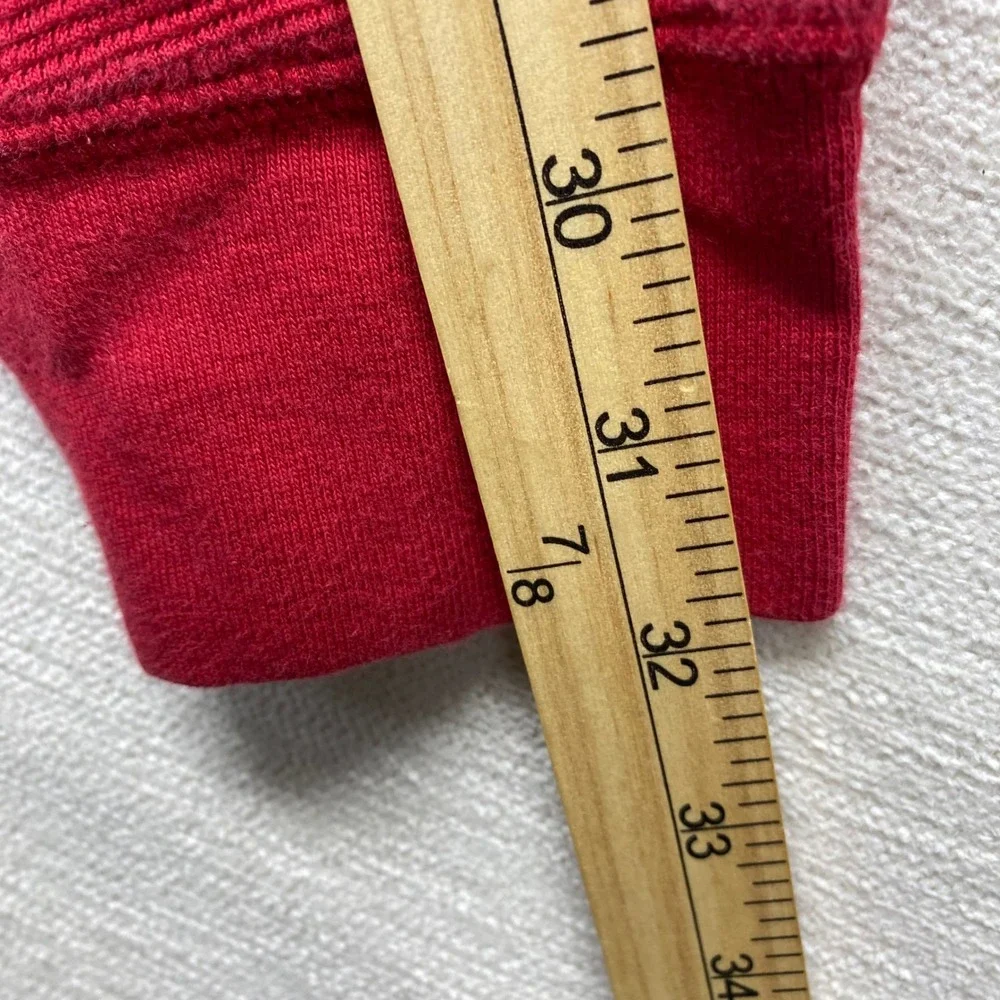 Polo Ralph Lauren Mens Large Red Waffle Knit Thermal‎ Long Sleeve Crewneck Shirt